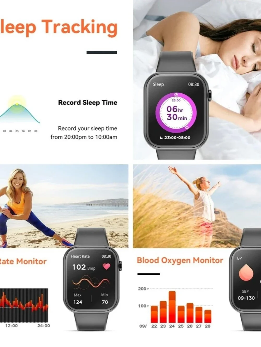 Smart Watch (Answer/Make Call) 1.85inch for Men Women Android / iOS